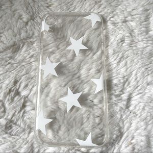 White/clear star iphone case
